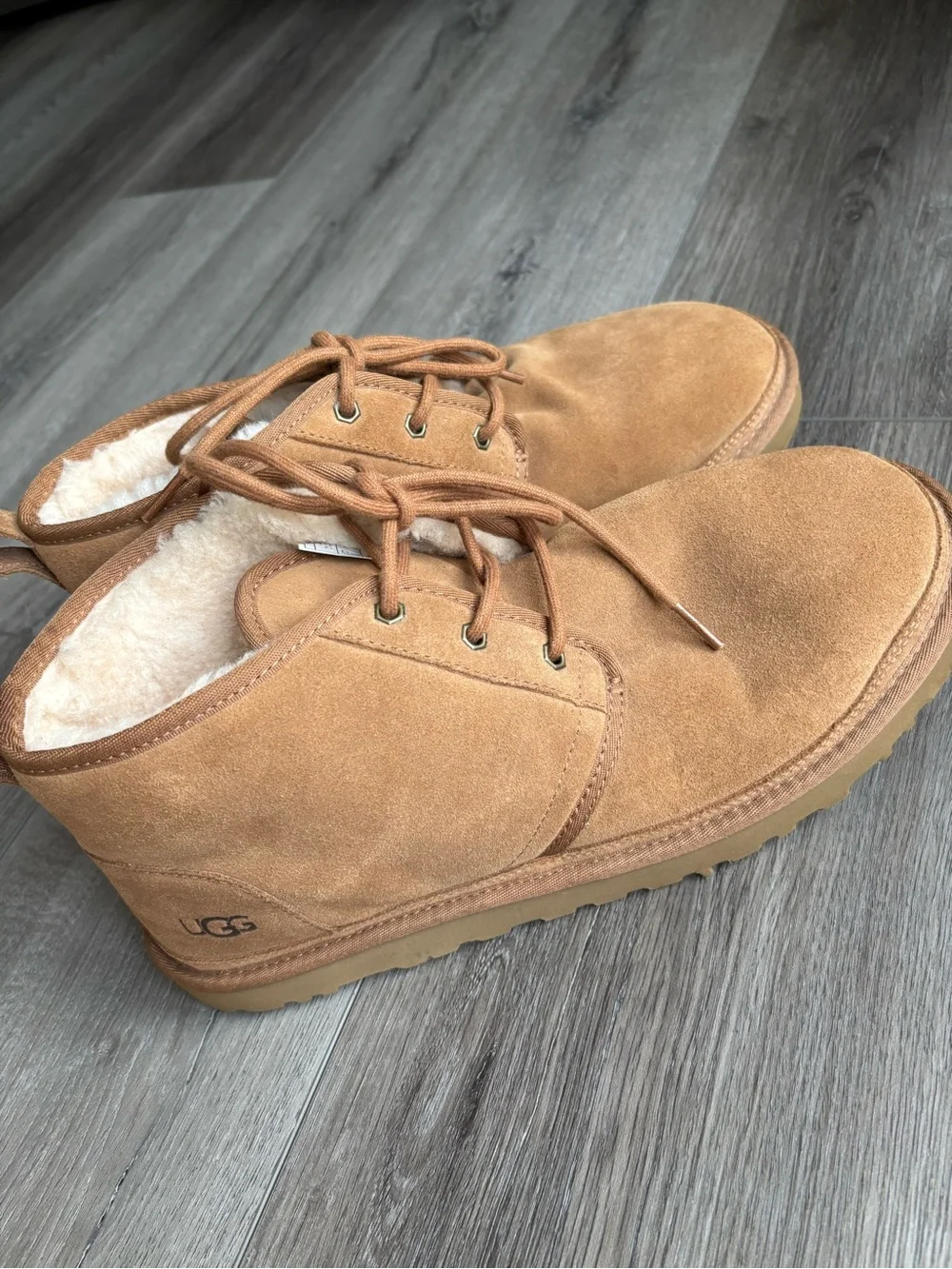 UGG Men's Suede Lace-Up Chukka Boots in Chestnut Brown neumel 13 low